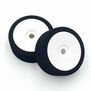 1/8 Pre-Mounted Buggy Foam Tire, White Wheel, Gold Compound (2)