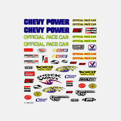 Dry Transfer Decals, NASCAR Dry Transfer Decals, NASCAR