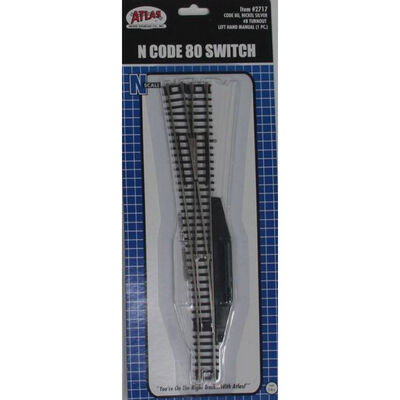 N Code 80 #8 Left-Hand Turnout N Code 80 #8 Left-Hand Turnout