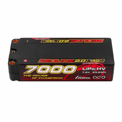 7.6V 7000mAh 2S 140C Hardcase LiHV Battery: Bullets 7.6V 7000mAh 2S 140C Hardcase LiHV Battery: Bullets