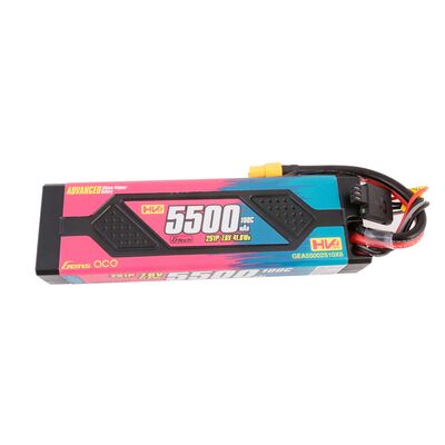 7.6V 5500mAh 2S 100C Advanced Hardcase LiHV Battery: XT60 7.6V 5500mAh 2S 100C Advanced Hardcase LiHV Battery: XT60