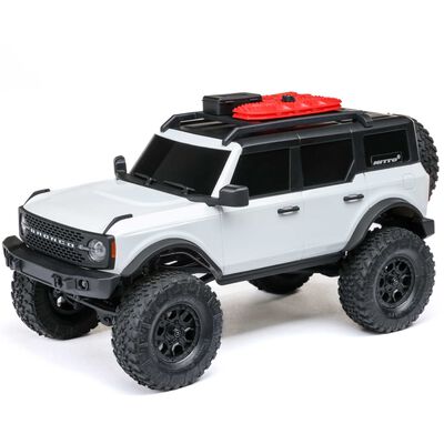 1/24 SCX24 Ford Bronco 4X4 RTR Brushed Rock Crawler (Battery & Charger Included), White 1/24 SCX24 Ford Bronco 4X4 RTR Brushed Rock Crawler (Battery & Charger Included), White