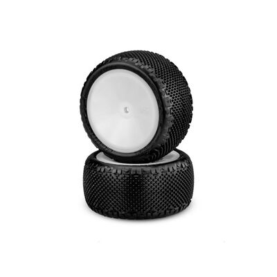 1/10 Pin Swag 2.2â Pre-Mounted Rear Buggy Tires, White Wheels, Pink Compound (2) 1/10 Pin Swag 2.2â Pre-Mounted Rear Buggy Tires, White Wheels, Pink Compound (2)