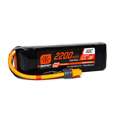 11.1V 2200mAh 3S 50C Smart G2 LiPo Battery: IC3 11.1V 2200mAh 3S 50C Smart G2 LiPo Battery: IC3