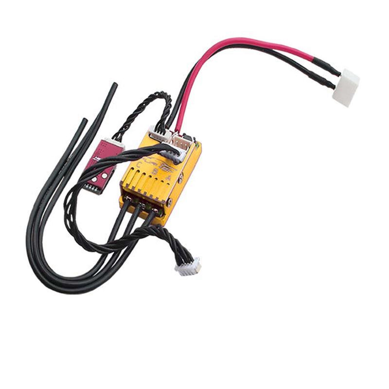 Cyclos 2S Lipo 20A/40A Brushless Sensored ESC with Bluetooth, Aluminum Gold Case: Drift/Race