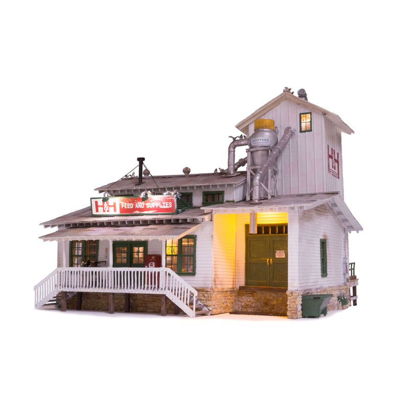 HO Built-Up H&H Feed Mill