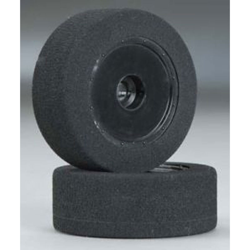 1/10 Foam Custom Works Dirt Oval Front Mounted Tires, Orange (2)