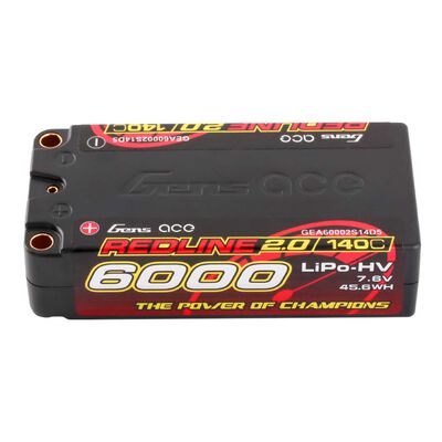 7.6V 6000mAh 2S 140C Shorty Hardcase LiHV Battery: 5mm Tubes 7.6V 6000mAh 2S 140C Shorty Hardcase LiHV Battery: 5mm Tubes