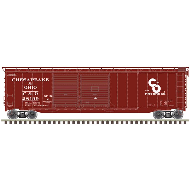 HO 50' Postwar Box Car Chesapeake & Ohio* 28199