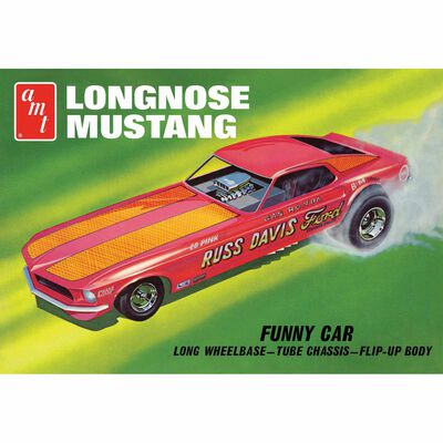 1/25 1969 Ford Mustang Long Nose Funny Car, Gas Ronda Model Kit 1/25 1969 Ford Mustang Long Nose Funny Car, Gas Ronda Model Kit