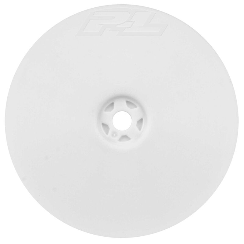 1/10 Velocity 4WD Front 2.2" 12mm Buggy Wheels (2) White: 22X-4, XB4