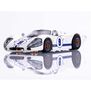 HO 1967 Ford GT40 Mk.IV #9 Mega G+ Slot Car, White