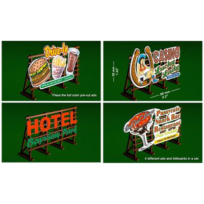 HO KIT Laser Cut Outdoor Billboard (4) HO KIT Laser Cut Outdoor Billboard (4)