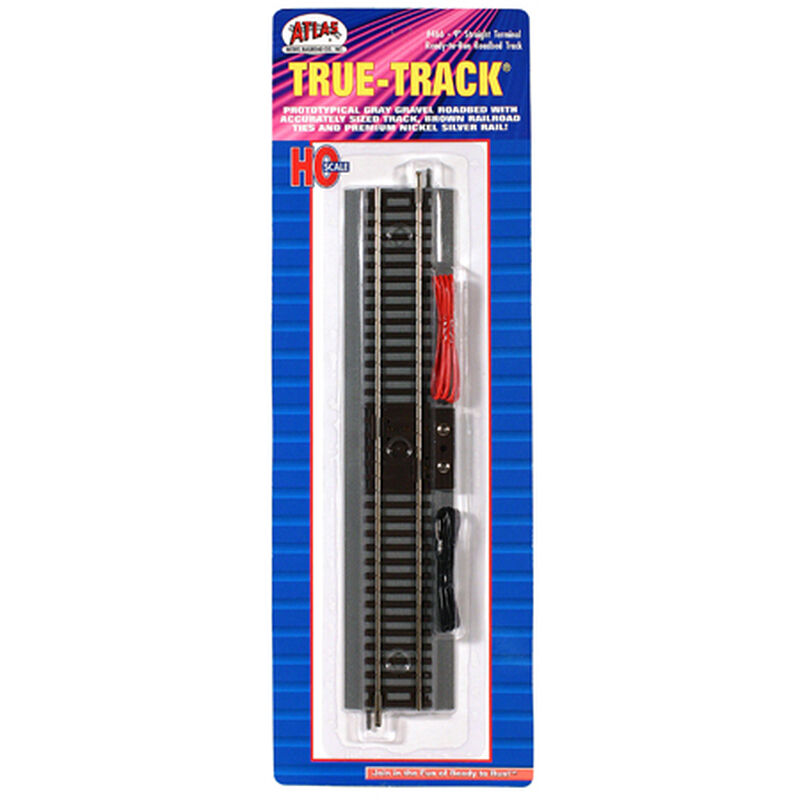 HO True-Track 9" Straight Terminal Section