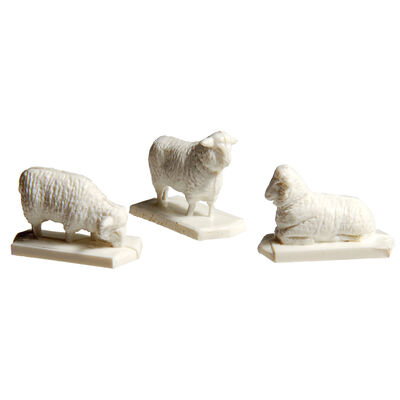 HO Sheep (12 White & 1 Black) HO Sheep (12 White & 1 Black)