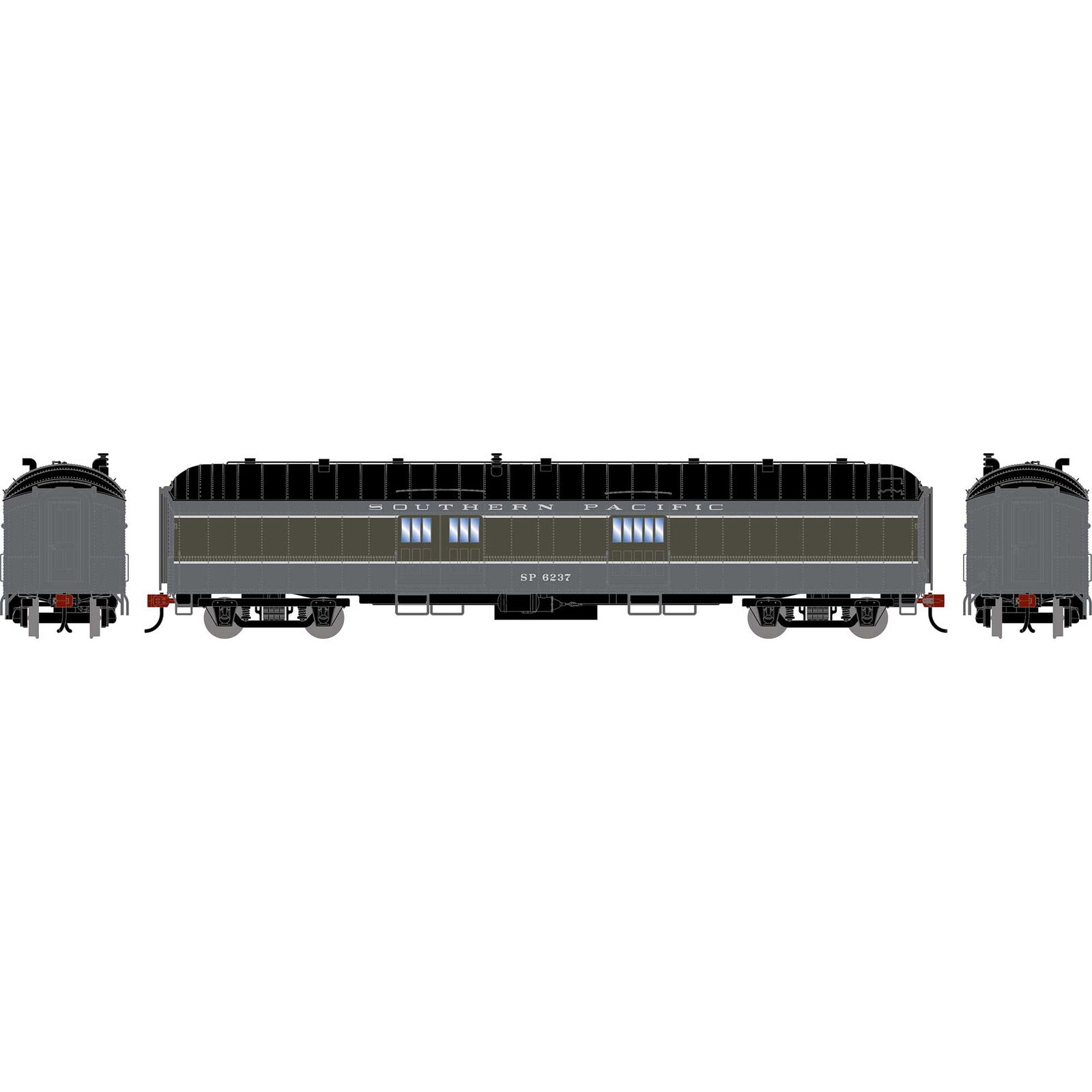 HO ATH 60' Pullman Common Standard Baggage Car, SP 'Two-Tone Gray' #6237