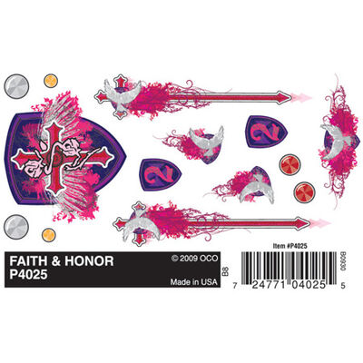 Dry Transfer Decals, Faith & Honor Dry Transfer Decals, Faith & Honor