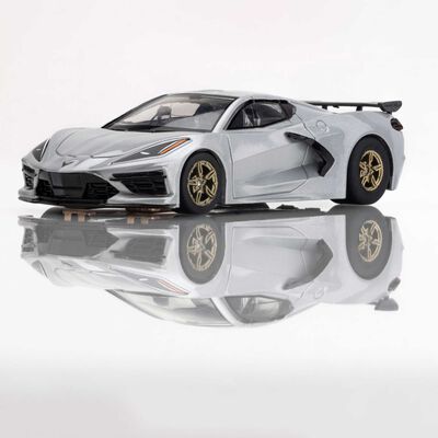 HO 2019 Chevy Corvette C8 Mega G+ Slot Car, Metallic Ceramic Matrix HO 2019 Chevy Corvette C8 Mega G+ Slot Car, Metallic Ceramic Matrix