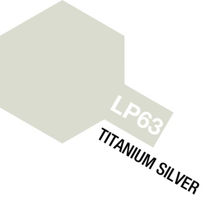 Lacquer Paint, LP-63 Titanium Silver, 10 mL Lacquer Paint, LP-63 Titanium Silver, 10 mL