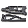 Front Left Upper & Lower A-arms: ARRMA V5 6S BLX & EXB Trucks, Black