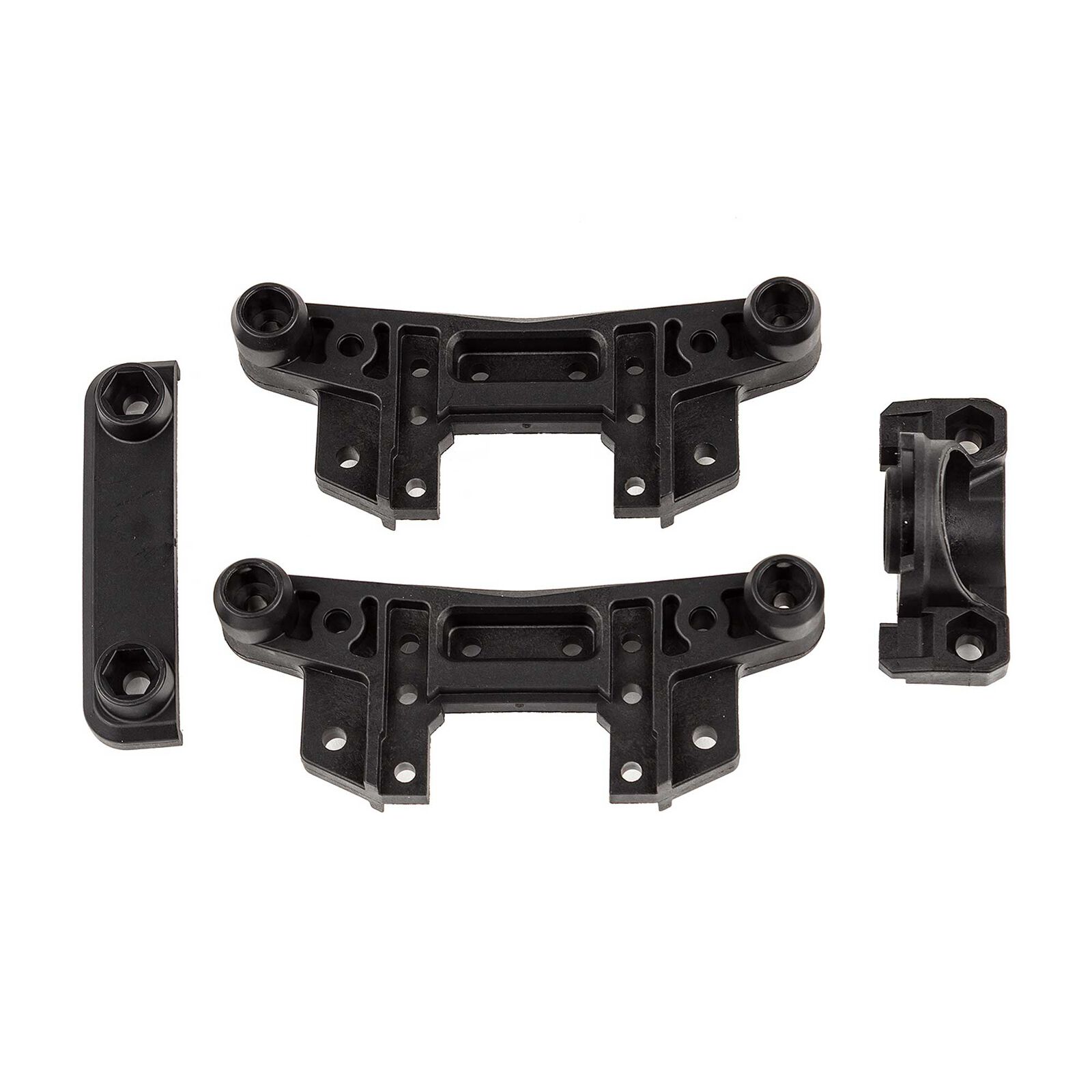 Shock Tower & Rear Bearing Support Set, 1/7 Team Associated SR7