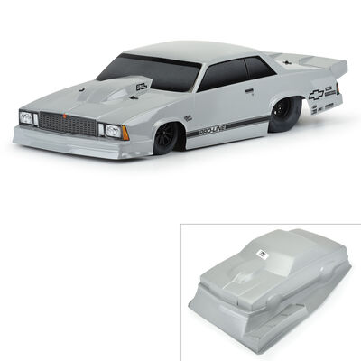 1/10 1978 Chevrolet Malibu Tough-Color Gray Body: Drag Car 1/10 1978 Chevrolet Malibu Tough-Color Gray Body: Drag Car