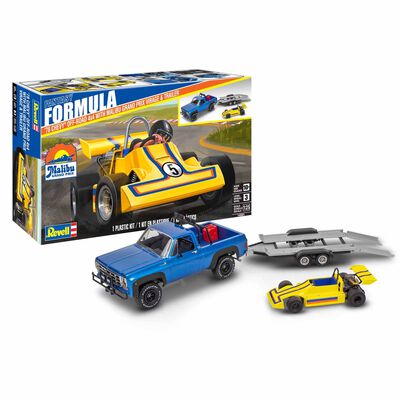 1/25 1978 Chevy Off-Road 4x4 with Malibu Grand Prix Virage and Trailer Model Kit 1/25 1978 Chevy Off-Road 4x4 with Malibu Grand Prix Virage and Trailer Model Kit