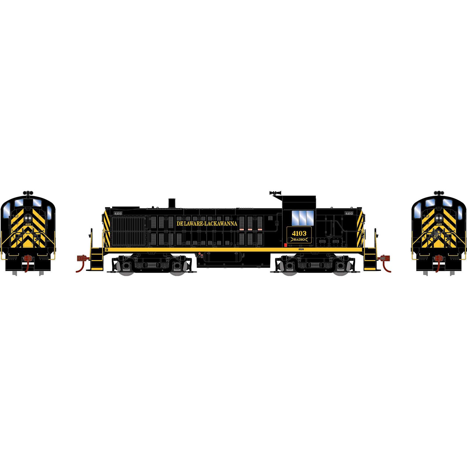 HO ATH RS-3 Locomotive w/DCC & Sound, DL #4103