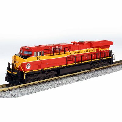 N GE ES44DC Locomotive, Florida East Coast #801 N GE ES44DC Locomotive, Florida East Coast #801