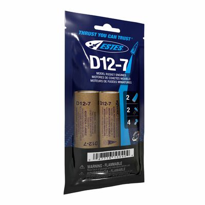 D12-7 24mm Model Rocket Engines (2) D12-7 24mm Model Rocket Engines (2)