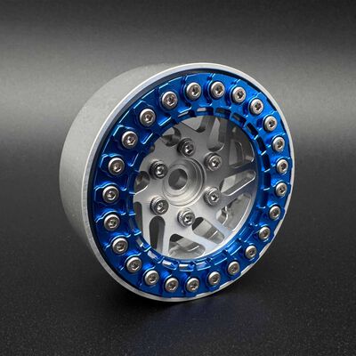 1/10 SLUICE 1.9" Beadlock Rings, Blue (2) 1/10 SLUICE 1.9" Beadlock Rings, Blue (2)