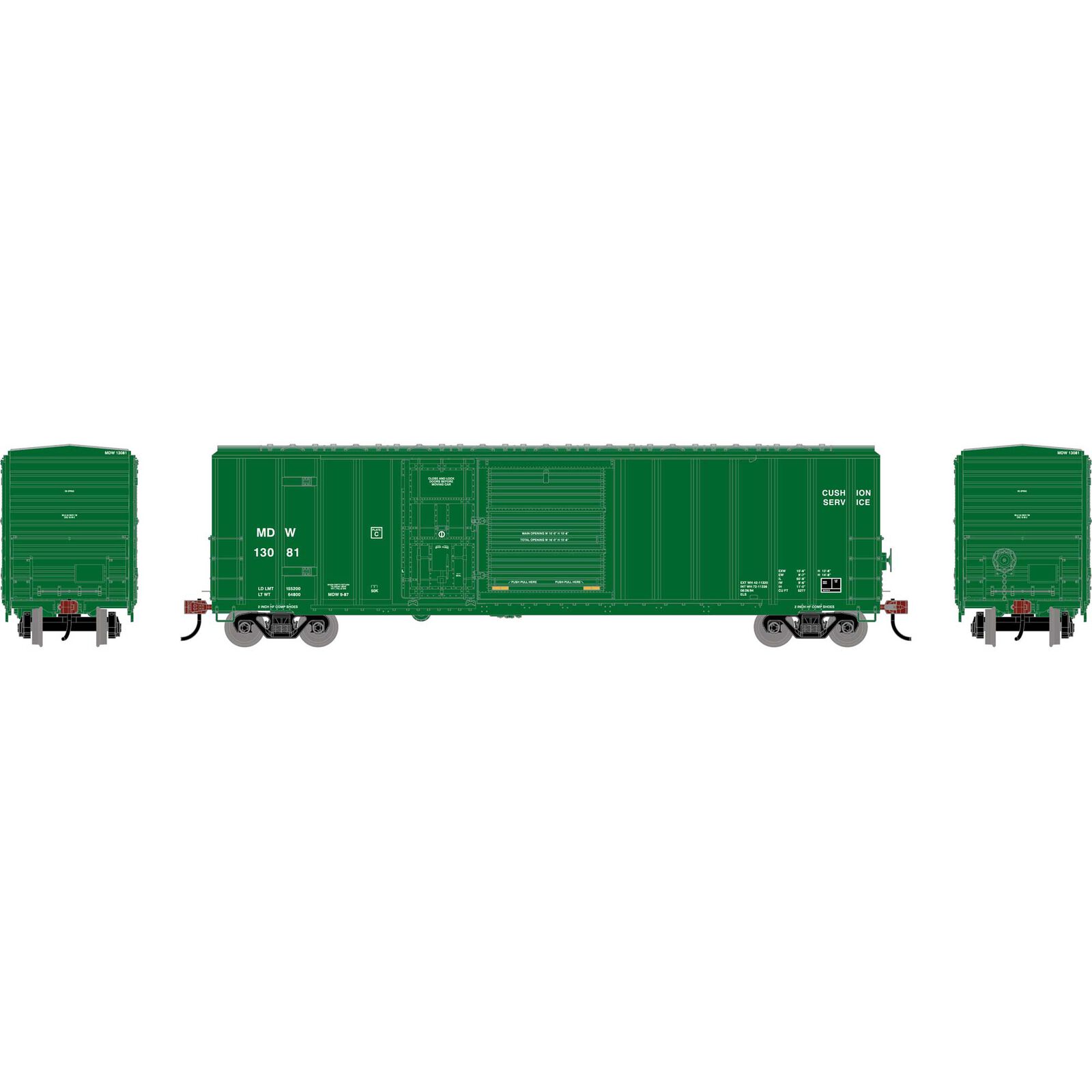 HO 50' FMC 5277 Combo Door Box Car, MDW #13081