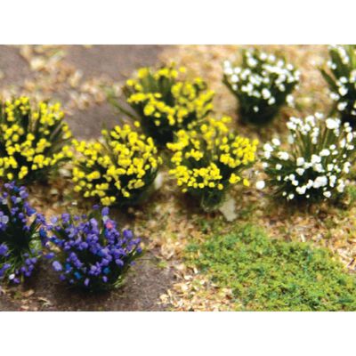 HO Flowering Shrubs - Purple, Yellow & White HO Flowering Shrubs - Purple, Yellow & White