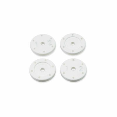 Shock Piston Set (flat/flat, all 16mm shocks, 6x1.2, 4pcs) Shock Piston Set (flat/flat, all 16mm shocks, 6x1.2, 4pcs)