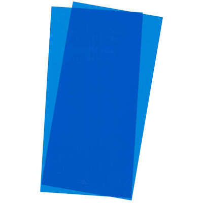 Blue Transparent Sheet 6X12X.010 2 pc Blue Transparent Sheet 6X12X.010 2 pc