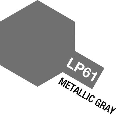 Lacquer Paint, LP-61 Metallic Gray, 10 mL Lacquer Paint, LP-61 Metallic Gray, 10 mL