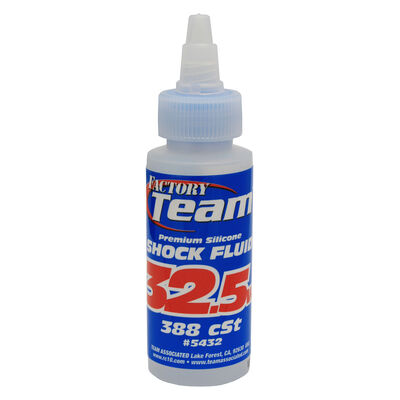 Factory Team Silicone Shock Fluid, 32.5Wt (388 cSt) 2oz Factory Team Silicone Shock Fluid, 32.5Wt (388 cSt) 2oz