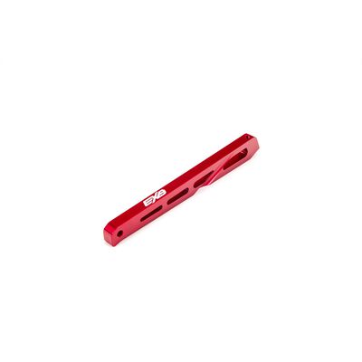 Rear Center Aluminum Chassis Brace, 120mm Red: EXB Rear Center Aluminum Chassis Brace, 120mm Red: EXB