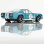HO 1965 Shelby GT350R Donohue Mega G+ Slot Car, White & Blue