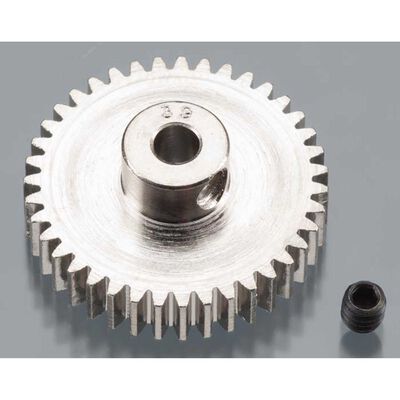 Nickel-Plated 48 Pitch Pinion Gear, 39T Nickel-Plated 48 Pitch Pinion Gear, 39T