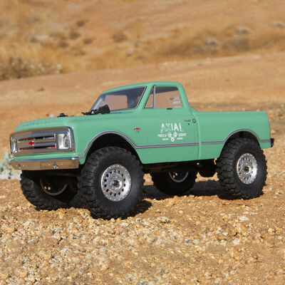 1/24 SCX24 1967 Chevrolet C10 4X4 RTR Brushed Rock Crawler (Battery & Charger Included), Light Green 1/24 SCX24 1967 Chevrolet C10 4X4 RTR Brushed Rock Crawler (Battery & Charger Included), Light Green