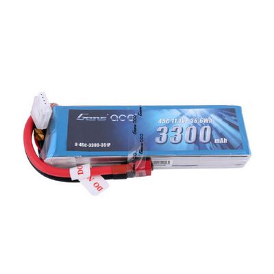 11.1V 3300mAh 3S 45C LiPo Battery: Deans 11.1V 3300mAh 3S 45C LiPo Battery: Deans