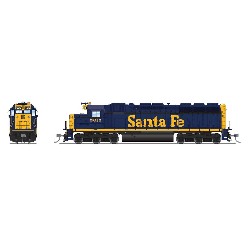 HO EMD SD45 Locomotive, ATSF 5615, Bookend Scheme