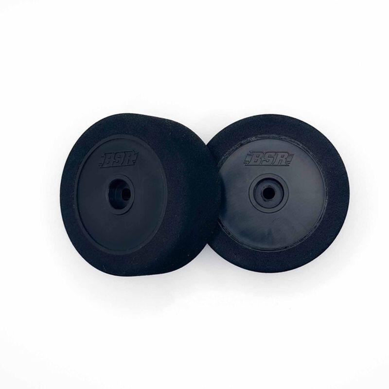 1/18 Mini B/T Narrow Pre-Mounted Tires, Pink Compound (2)