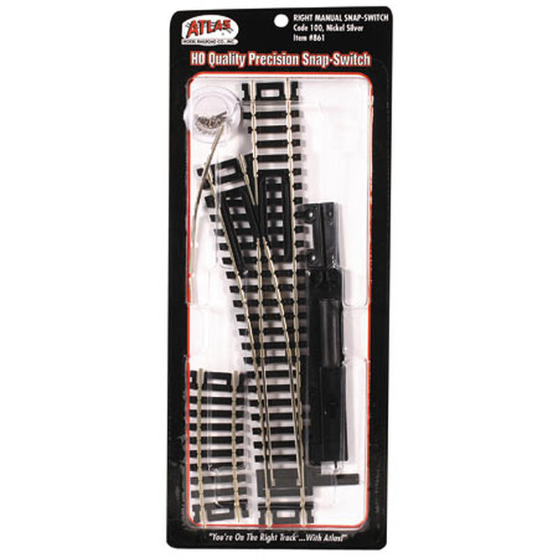 HO Code 100 Manual Right-Hand Switch