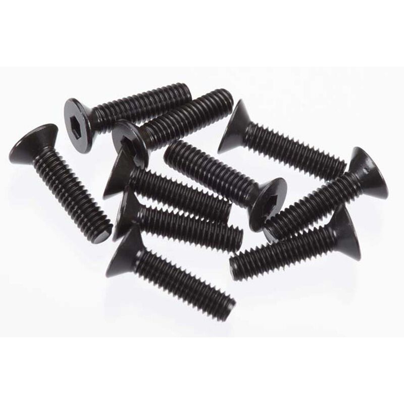 Flat Head Screw M4x15mm Black EB48 (10)