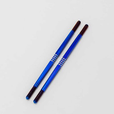 Tekno NT48 2.0 Fin optional Titanium turnbuckle 4x106mm, burnt blue - 2pc Tekno NT48 2.0 Fin optional Titanium turnbuckle 4x106mm, burnt blue - 2pc