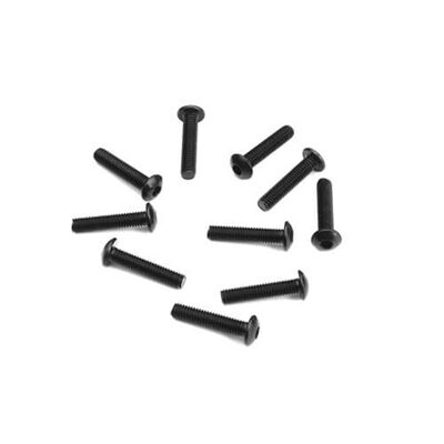 M3x14mm Button Head Screws, Black (10) M3x14mm Button Head Screws, Black (10)