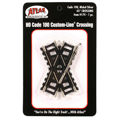 HO Code 100 45-Degree Custom Crossing HO Code 100 45-Degree Custom Crossing