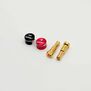 LowPro Bullet Plug Grips with 4-5mm Bullets, Black/ Red